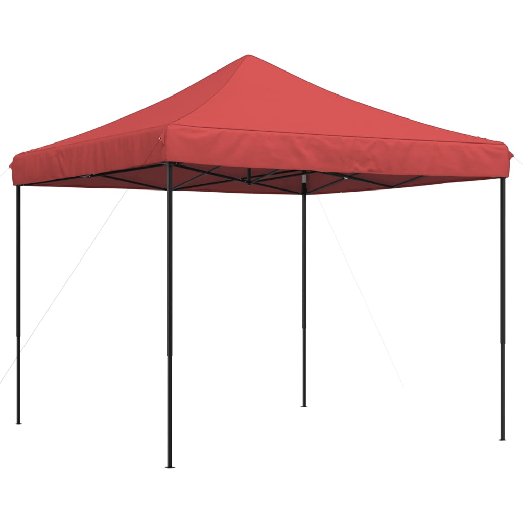 vidaXL Składany namiot imprezowy pop-up, burgundowy, 292x292x315 cm