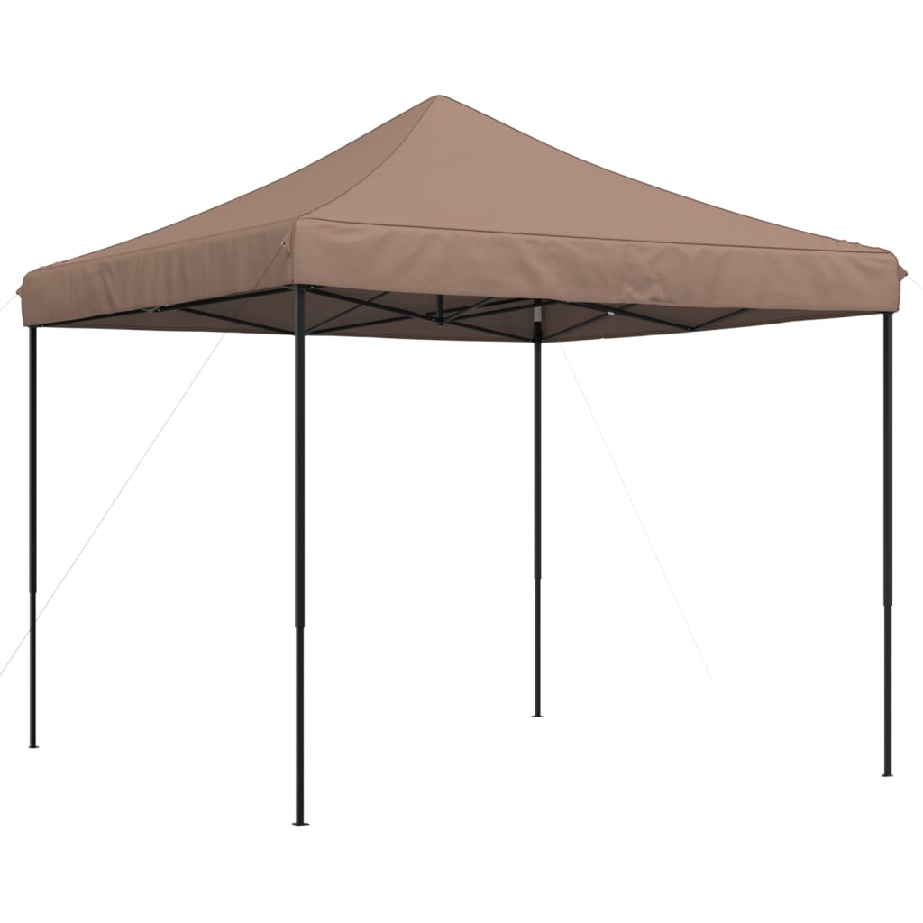 vidaXL Składany namiot imprezowy typu pop-up, brązowy, 292x292x315 cm