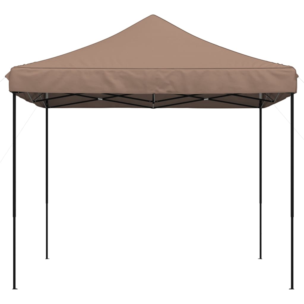 vidaXL Składany namiot imprezowy typu pop-up, brązowy, 292x292x315 cm