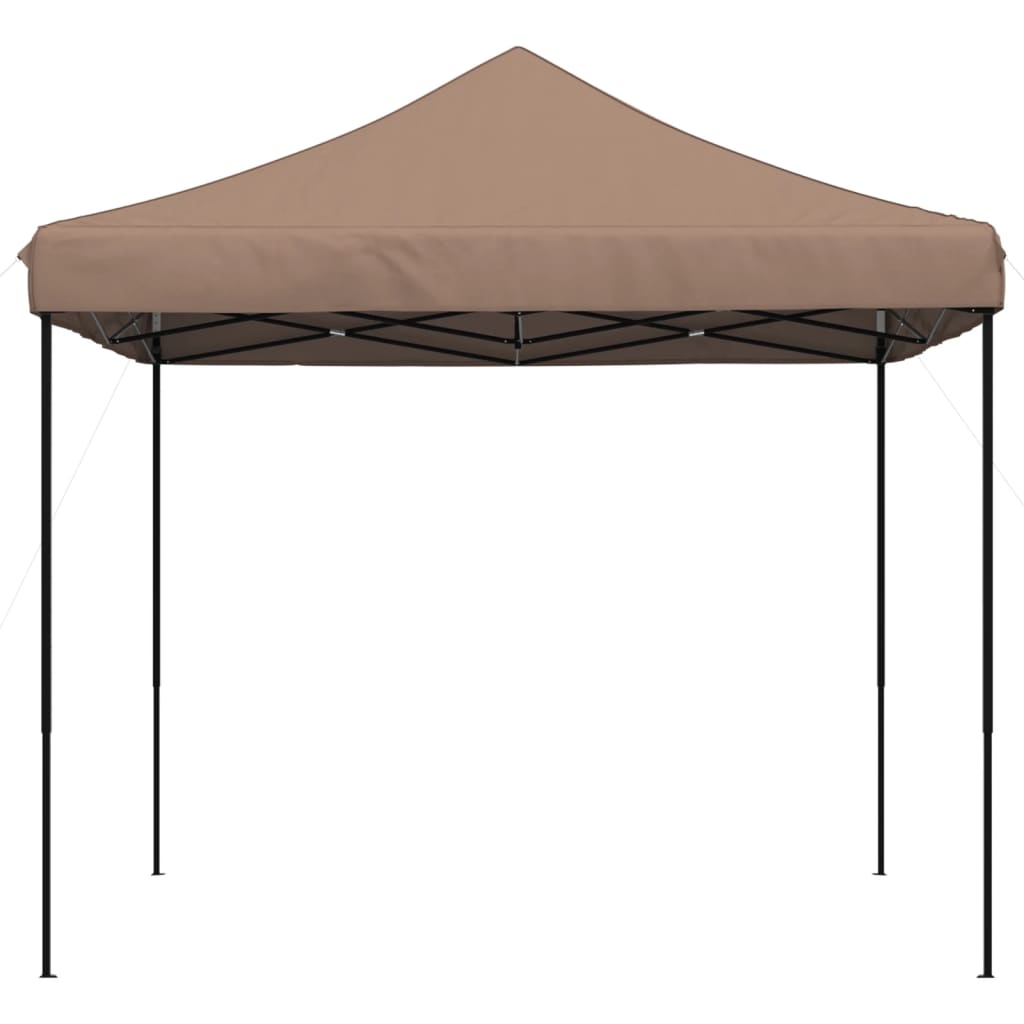 vidaXL Składany namiot imprezowy typu pop-up, brązowy, 292x292x315 cm
