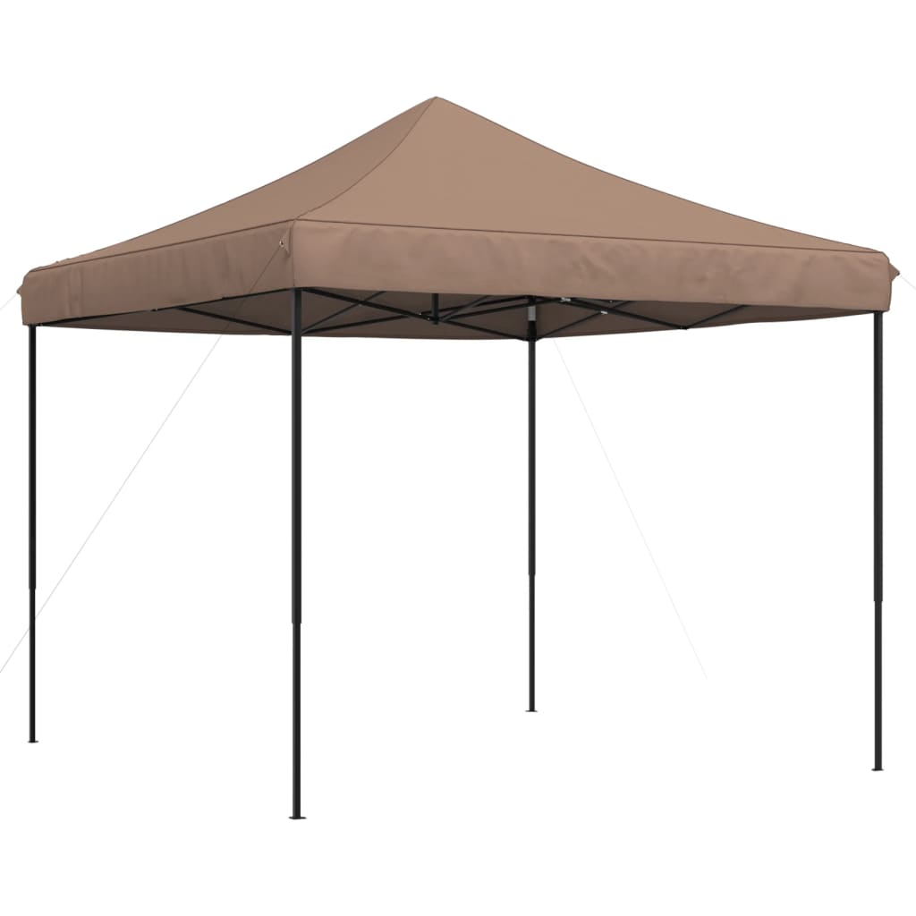 vidaXL Składany namiot imprezowy typu pop-up, brązowy, 292x292x315 cm