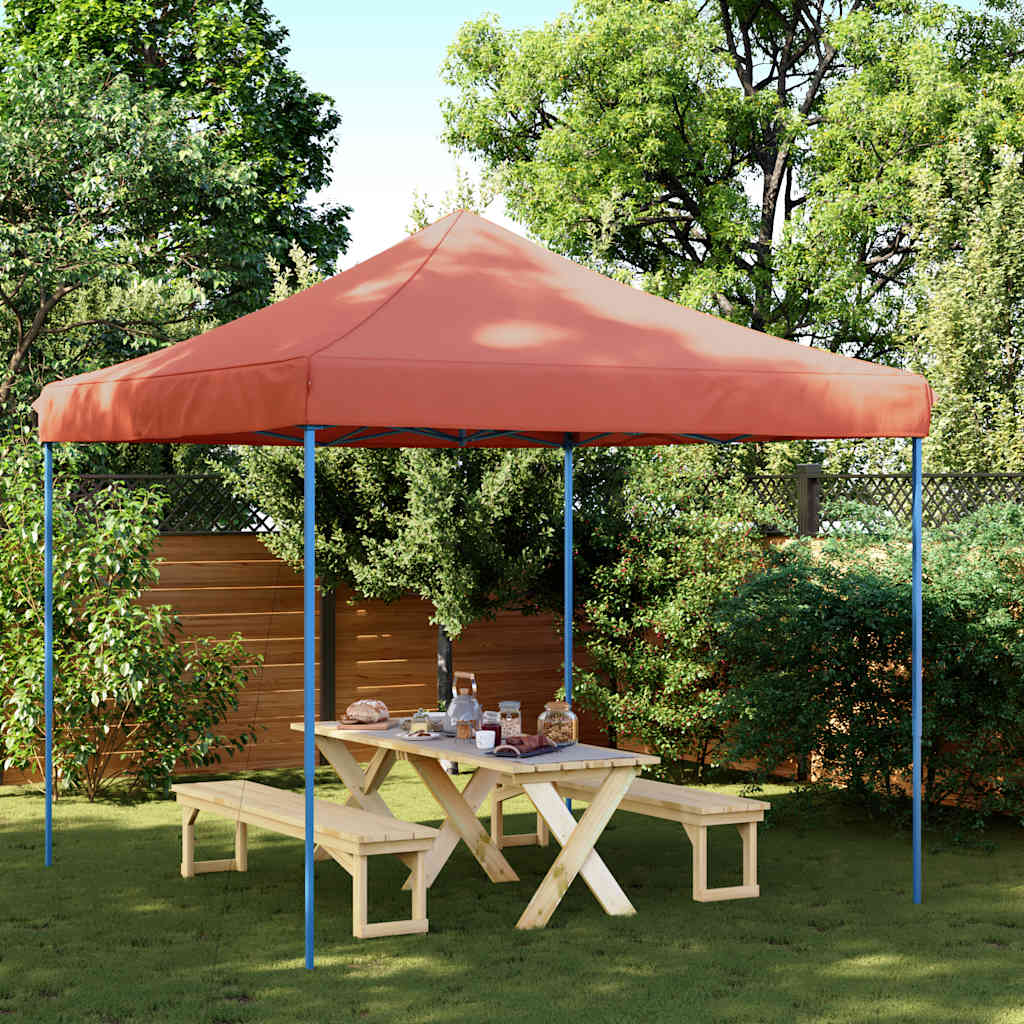 vidaXL Składany namiot imprezowy typu pop-up, terakota, 292x292x315 cm