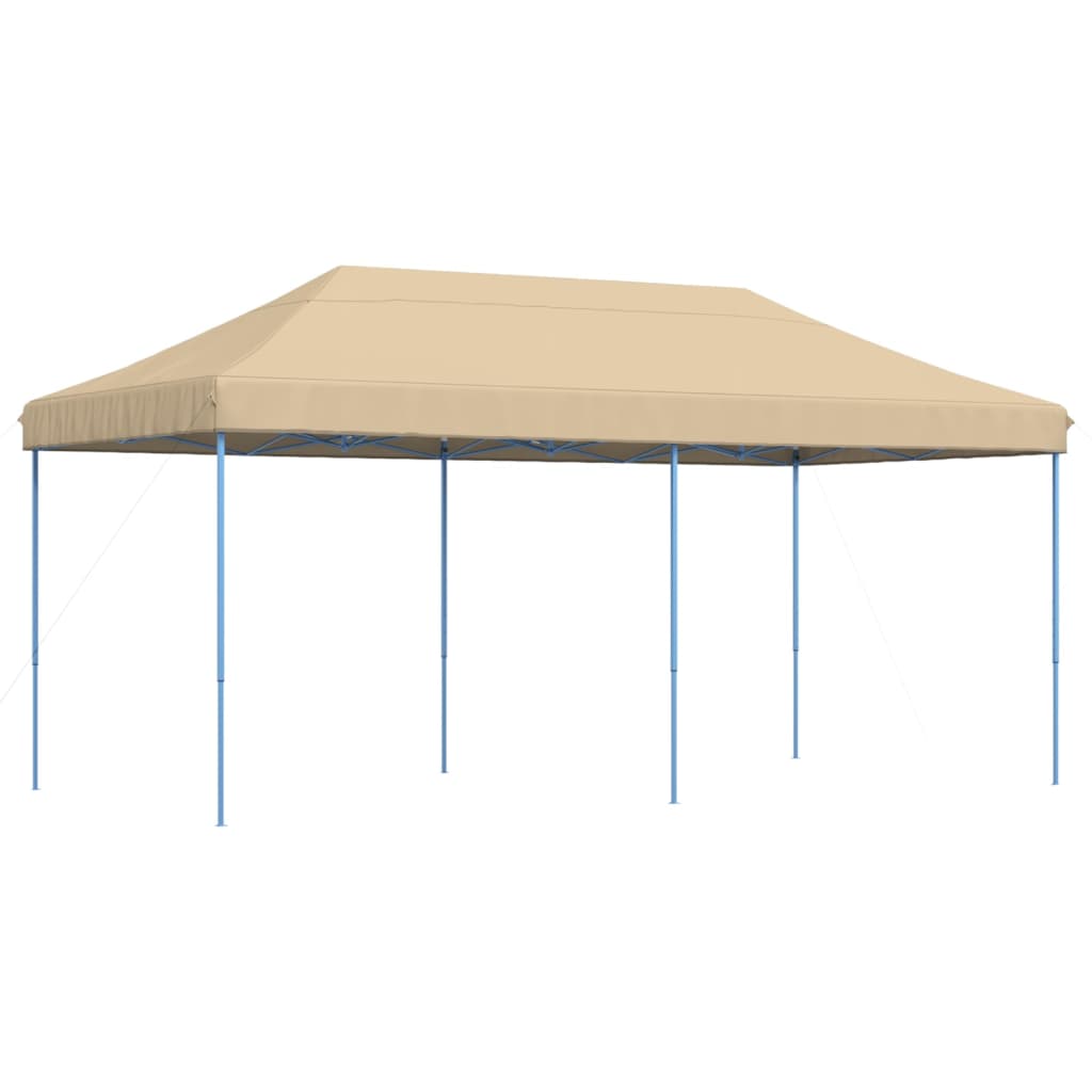vidaXL Składany namiot imprezowy typu pop-up, beżowy, 580x292x315 cm