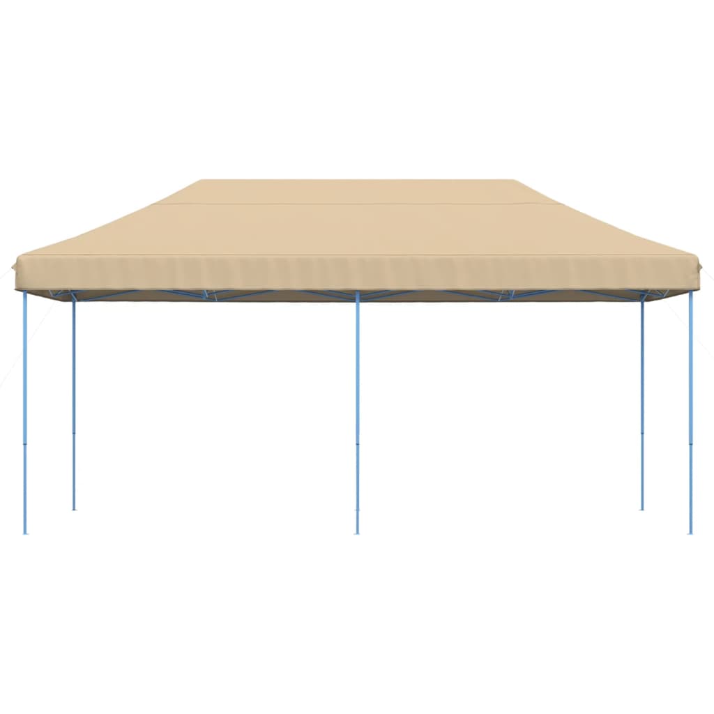 vidaXL Składany namiot imprezowy typu pop-up, beżowy, 580x292x315 cm