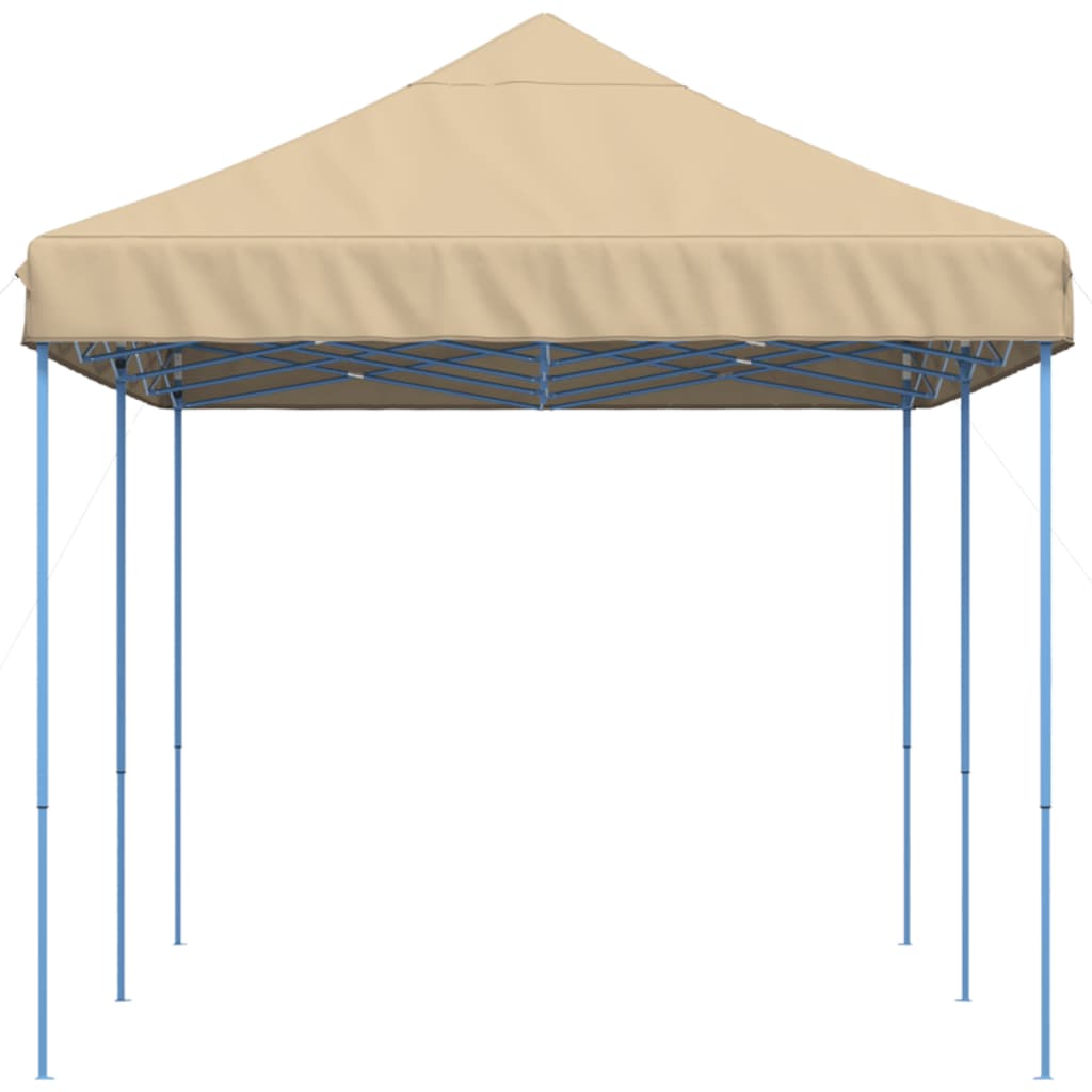 vidaXL Składany namiot imprezowy typu pop-up, beżowy, 580x292x315 cm