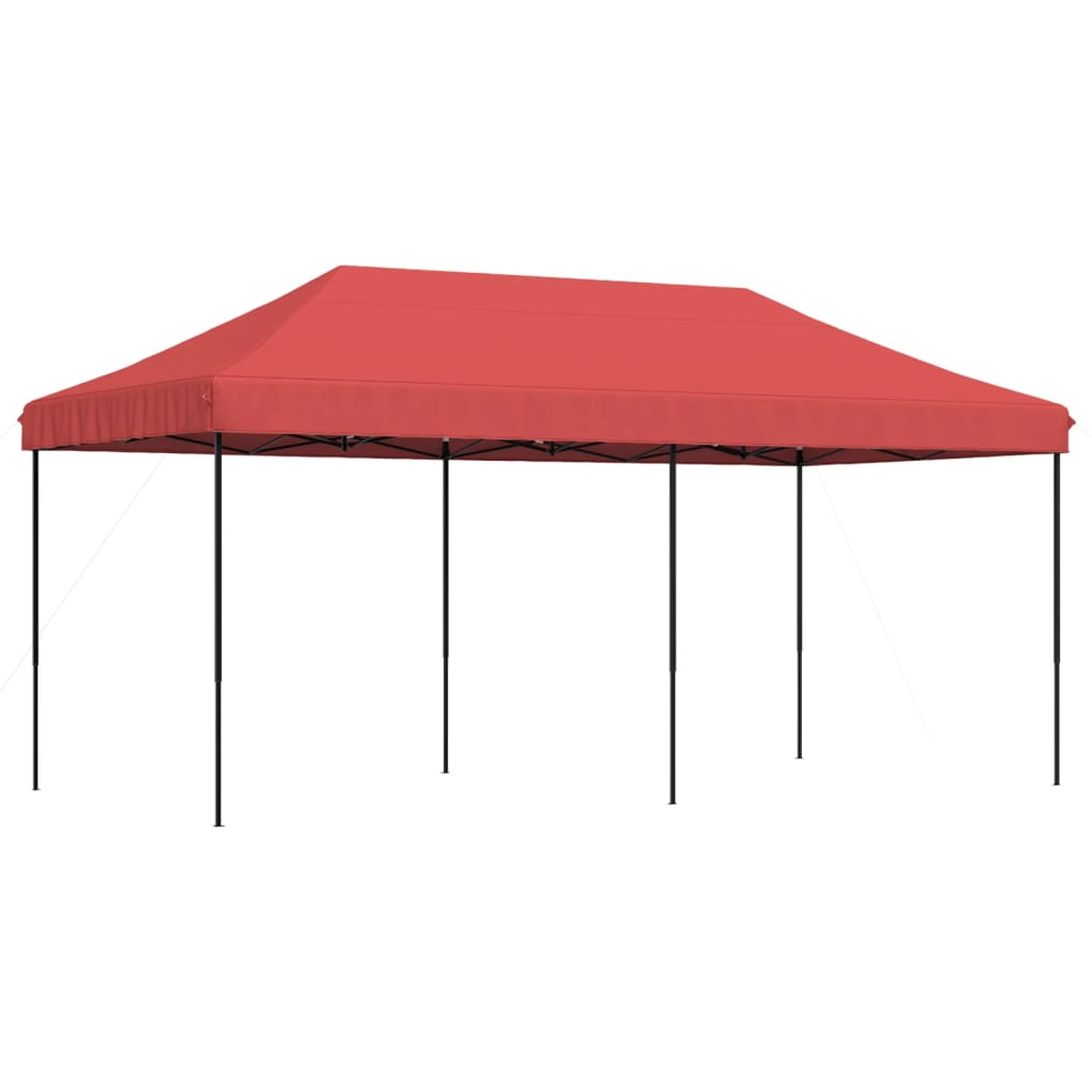 vidaXL Składany namiot imprezowy pop-up, burgundowy, 580x292x315 cm