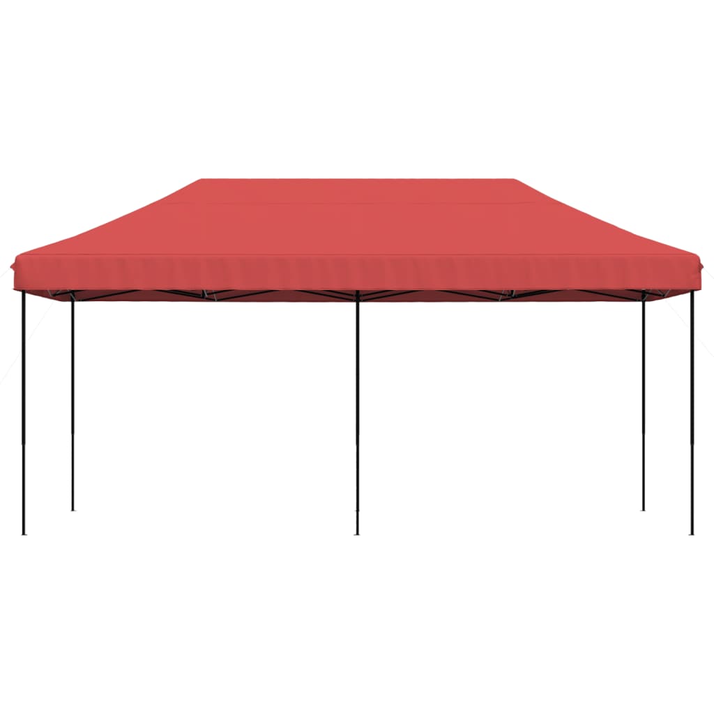vidaXL Składany namiot imprezowy pop-up, burgundowy, 580x292x315 cm