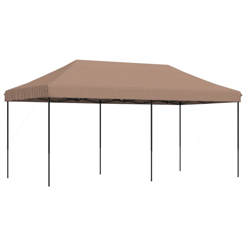 vidaXL Składany namiot imprezowy typu pop-up, brązowy, 580x292x315 cm