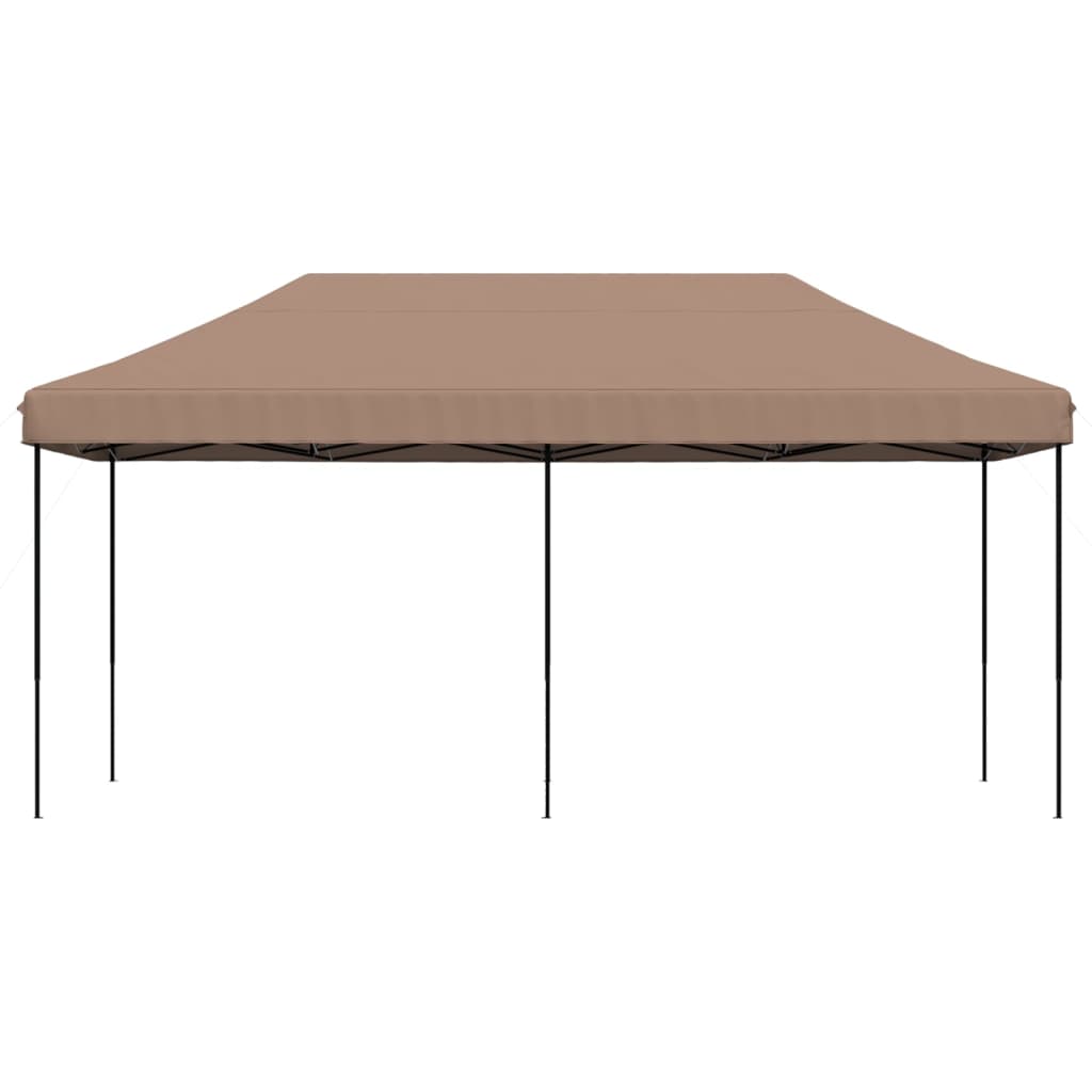 vidaXL Składany namiot imprezowy typu pop-up, brązowy, 580x292x315 cm