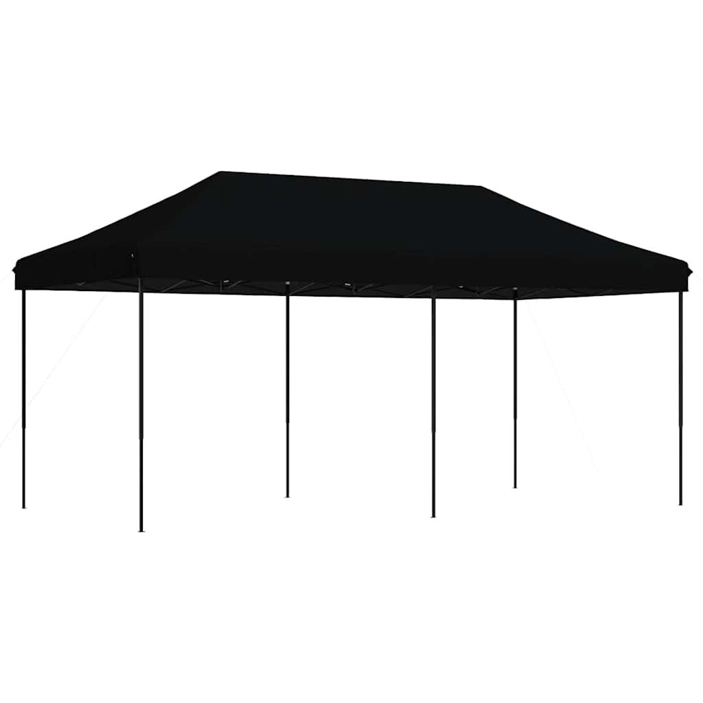 vidaXL Składany namiot imprezowy typu pop-up, czarny, 580x292x315 cm