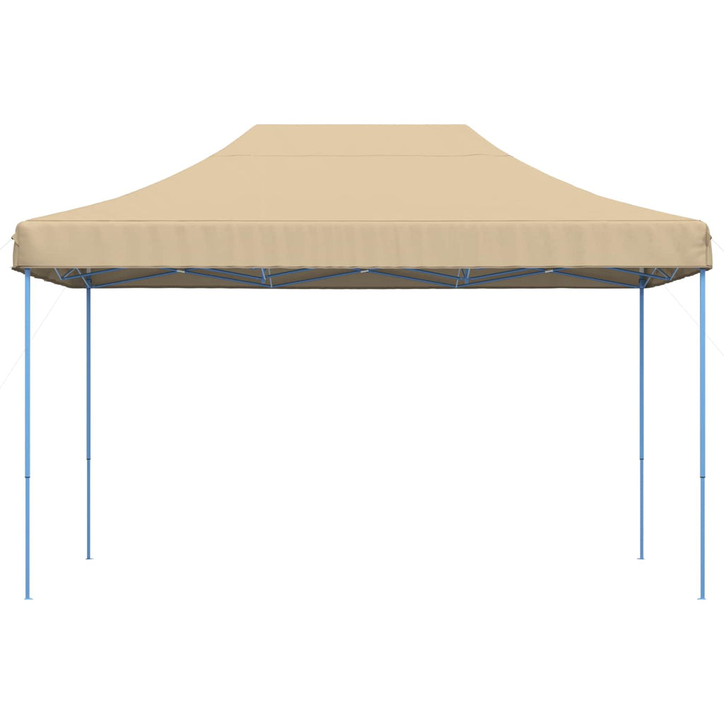 vidaXL Składany namiot imprezowy typu pop-up, beżowy, 440x292x315 cm