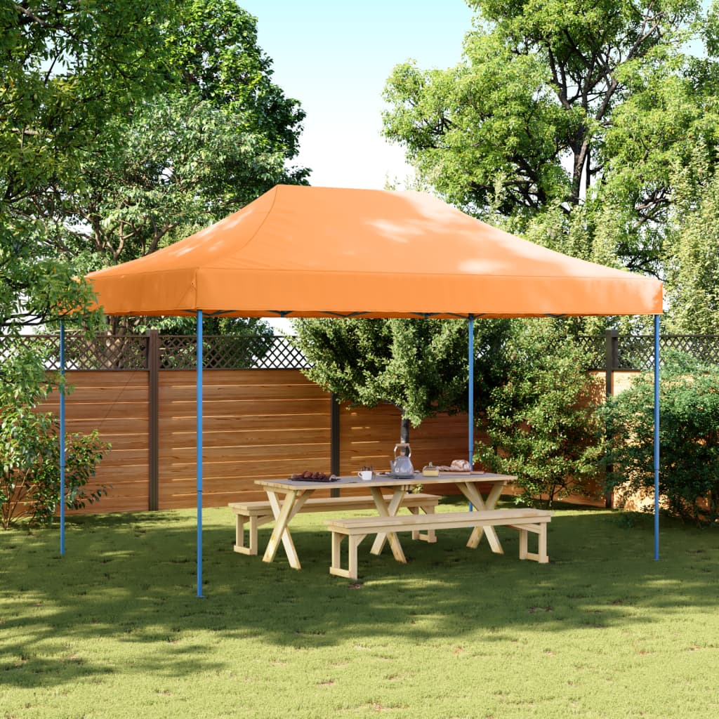 vidaXL Składany namiot imprezowy pop-up, pomarańczowy, 440x292x315 cm