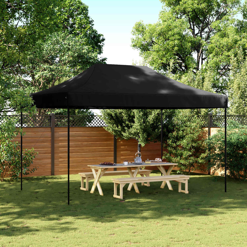 vidaXL Składany namiot imprezowy typu pop-up, czarny, 440x292x315 cm