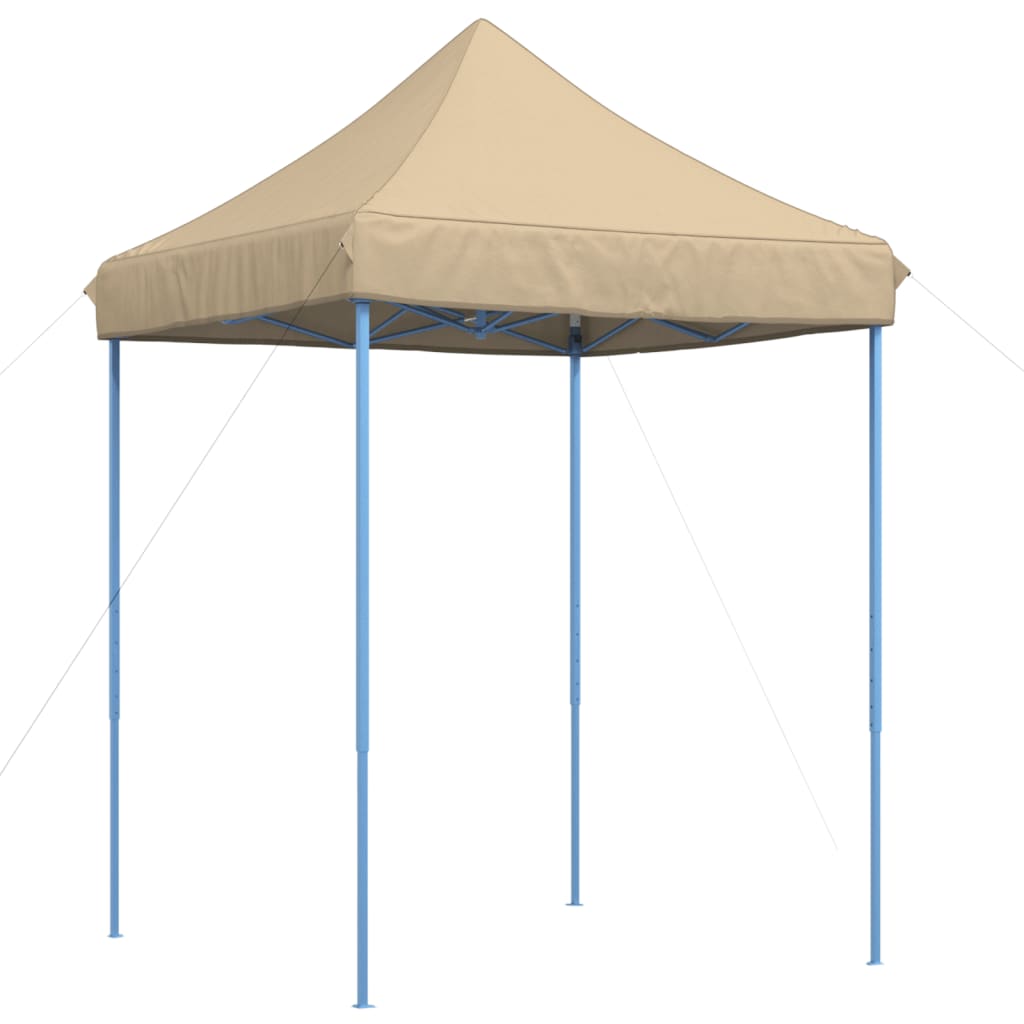 vidaXL Składany namiot imprezowy typu pop-up, beżowy, 200x200x306 cm