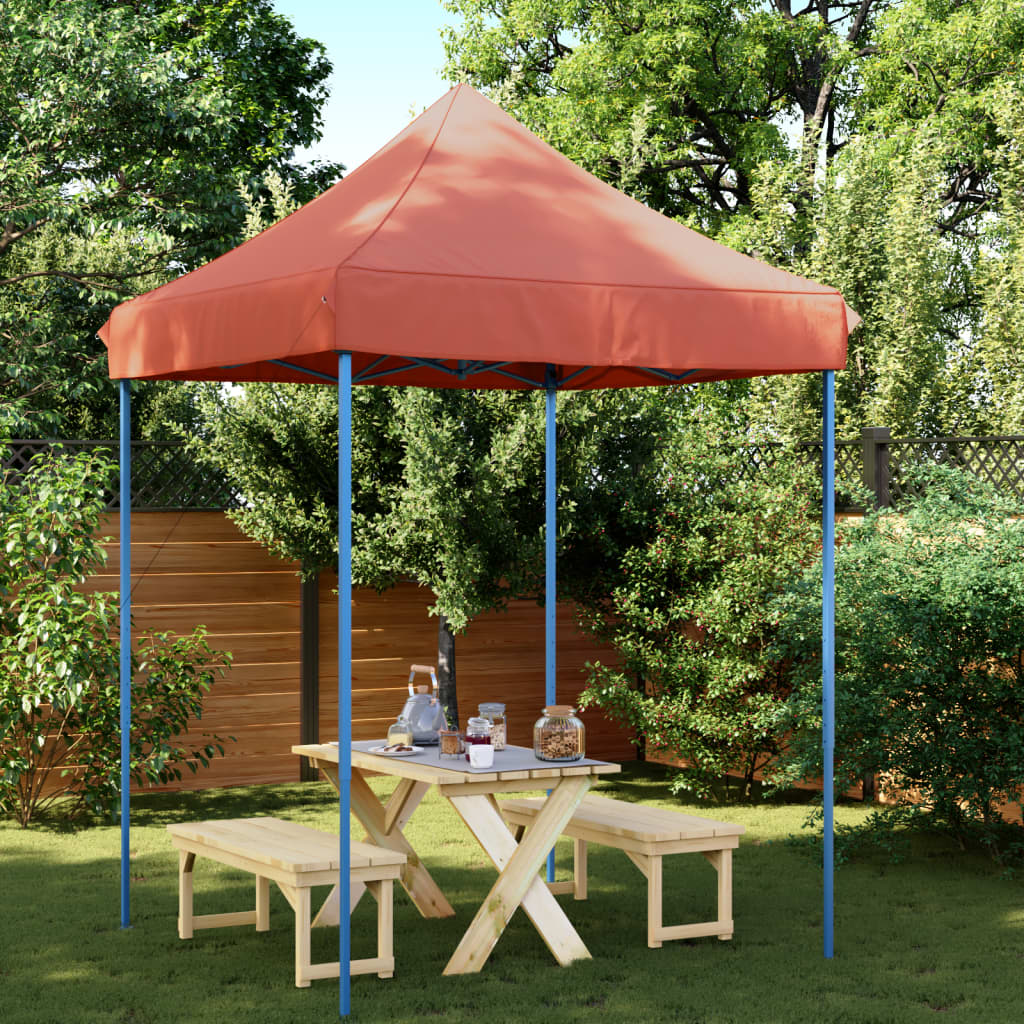 vidaXL Składany namiot imprezowy typu pop-up, terakota, 200x200x306 cm