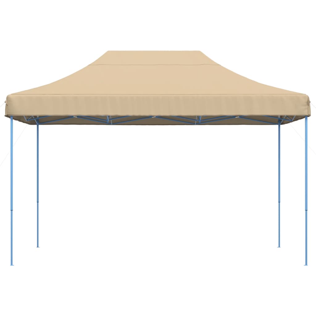 vidaXL Składany namiot imprezowy typu pop-up, beżowy, 410x279x315 cm
