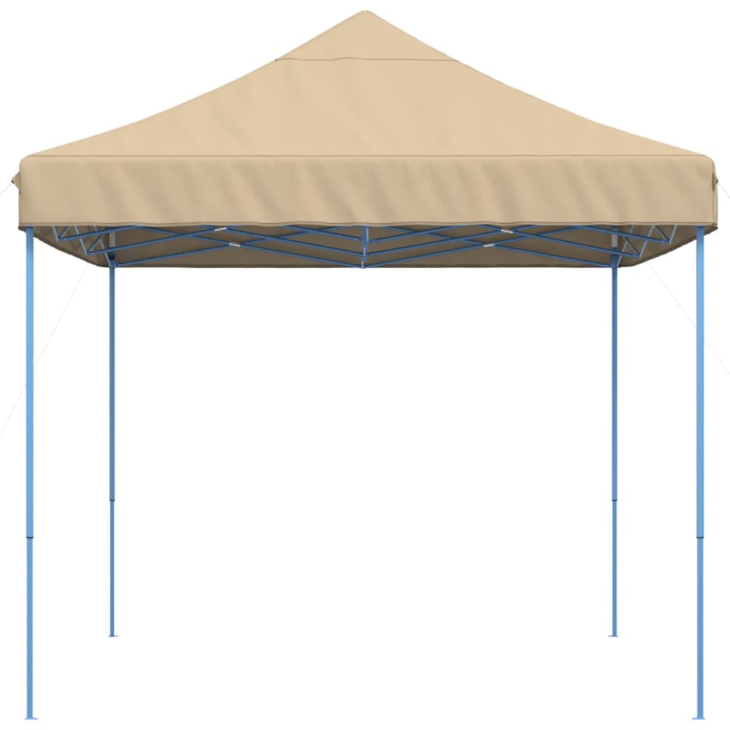 vidaXL Składany namiot imprezowy typu pop-up, beżowy, 410x279x315 cm
