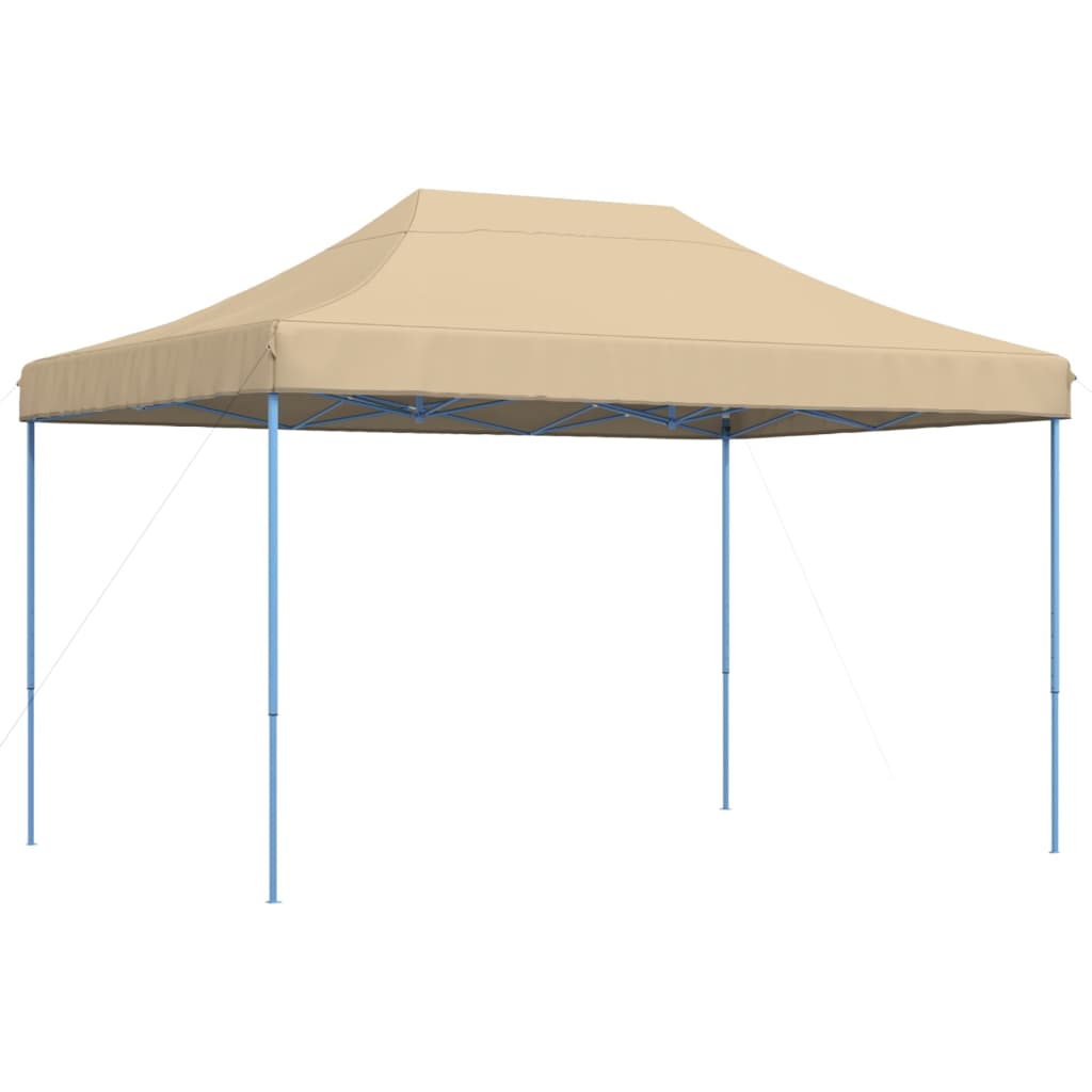 vidaXL Składany namiot imprezowy typu pop-up, beżowy, 410x279x315 cm