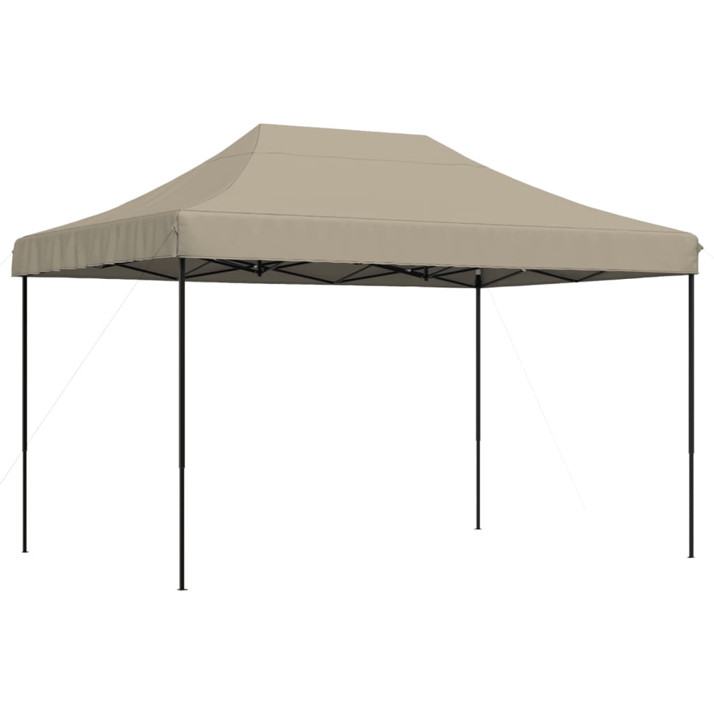 vidaXL Składany namiot imprezowy typu pop-up, taupe, 410x279x315 cm