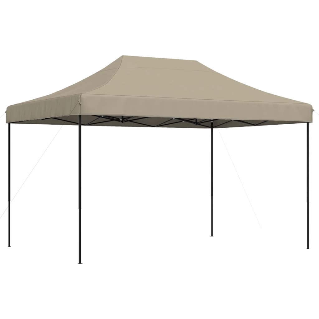 vidaXL Składany namiot imprezowy typu pop-up, taupe, 410x279x315 cm