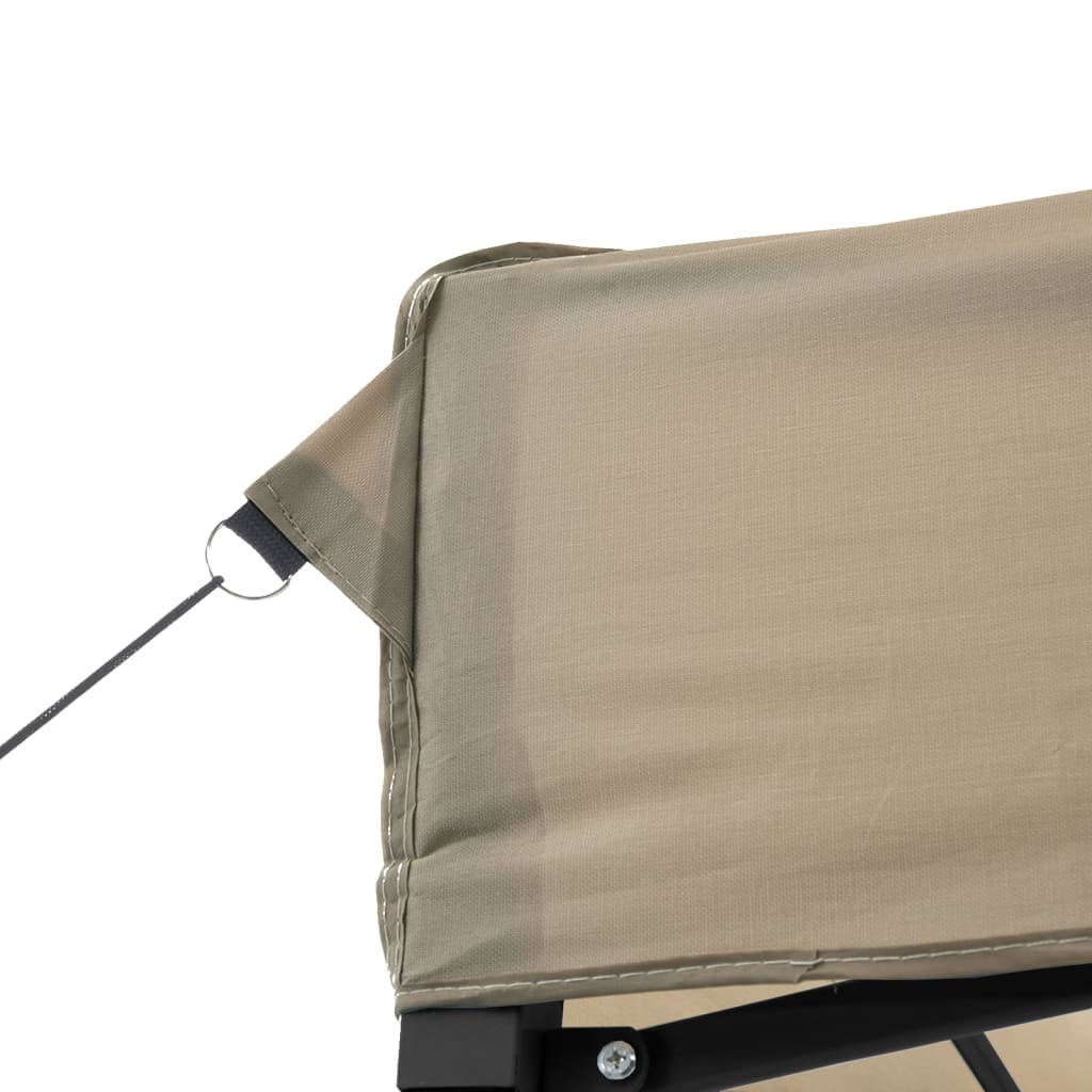 vidaXL Składany namiot imprezowy typu pop-up, taupe, 410x279x315 cm