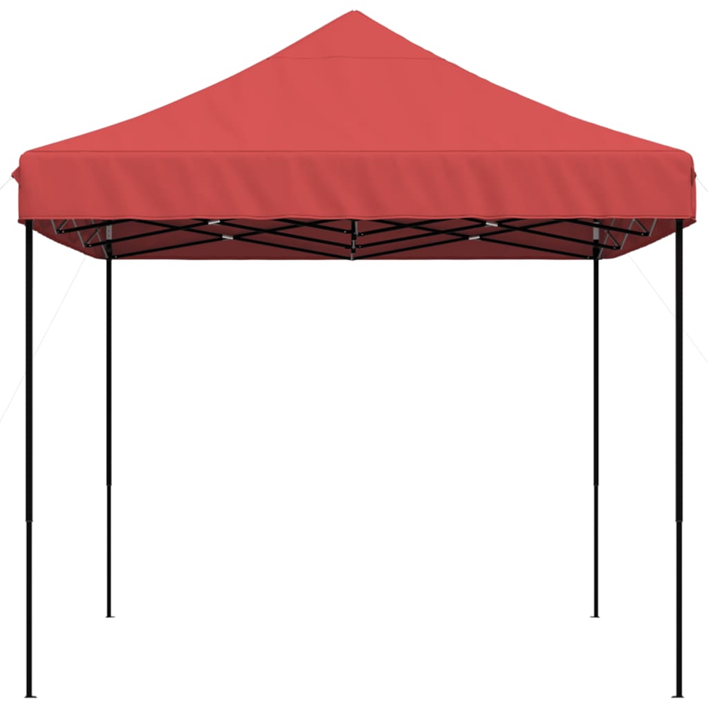 vidaXL Składany namiot imprezowy typu pop-up, burgund, 410x279x315 cm
