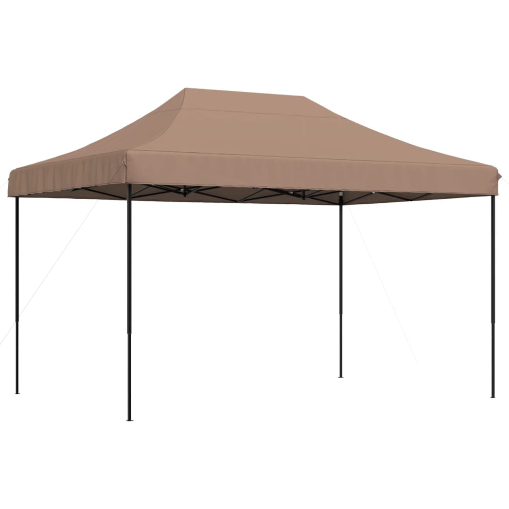 vidaXL Składany namiot imprezowy typu pop-up, brązowy, 410x279x315 cm