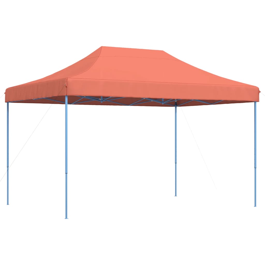 vidaXL Składany namiot imprezowy typu pop-up, terakota, 410x279x315 cm