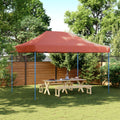 vidaXL Składany namiot imprezowy typu pop-up, terakota, 410x279x315 cm