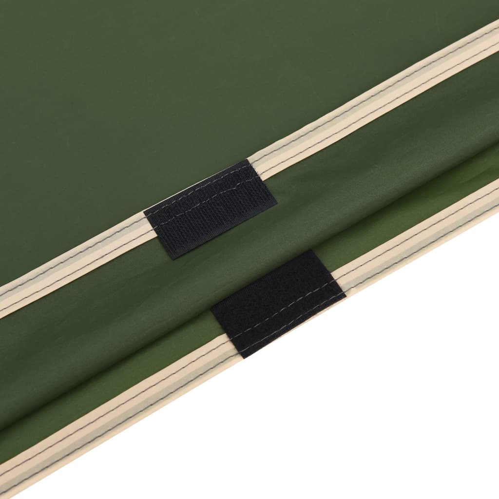 vidaXL Ponczo przeciwdeszczowe z kapturem, 2-w-1, zielone, 223x145 cm