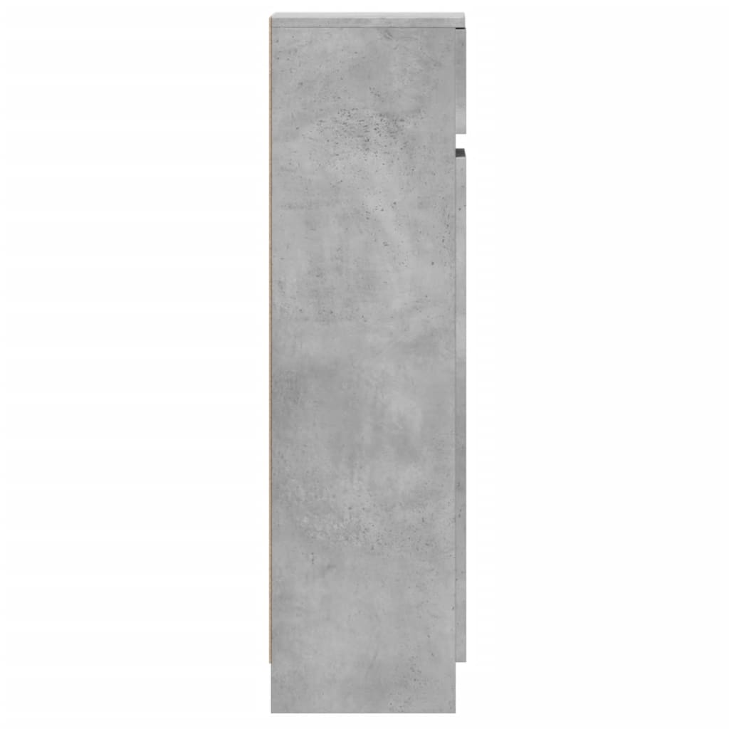 vidaXL Szafka na buty, szarość betonu, 100,5x28x100 cm