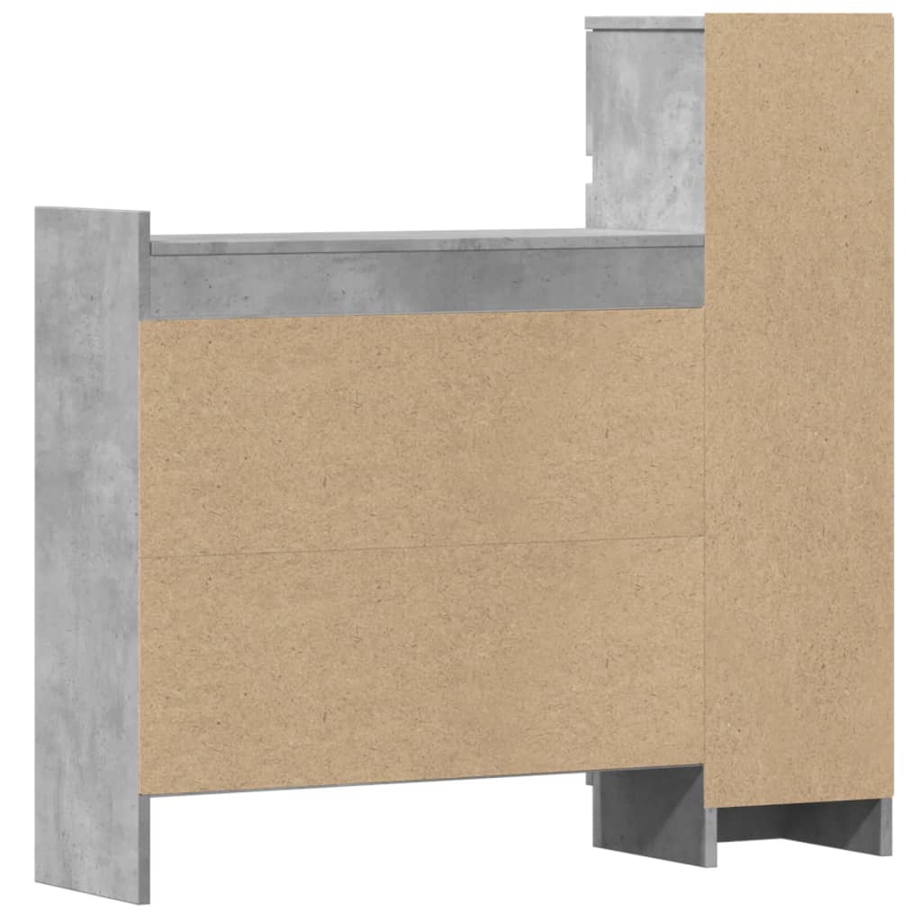 vidaXL Szafka na buty, szarość betonu, 100,5x28x100 cm