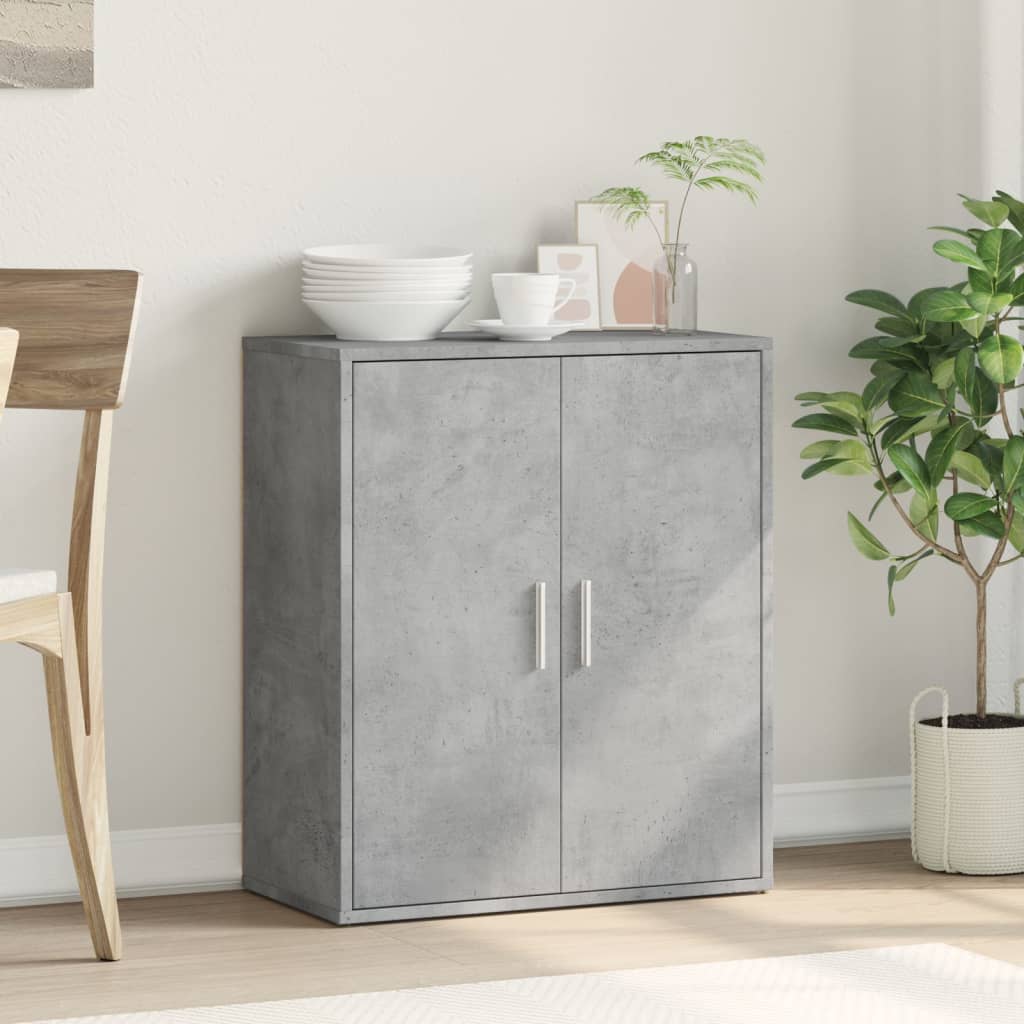 vidaXL Szafka, szarość betonu, 60x31x70 cm, materiał drewnopochodny