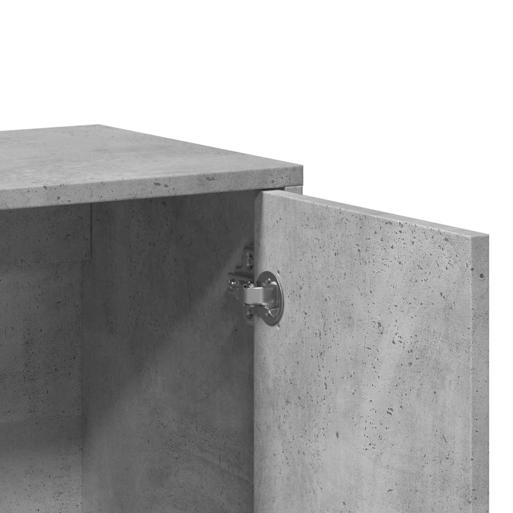 vidaXL Szafka, szarość betonu, 60x31x70 cm, materiał drewnopochodny
