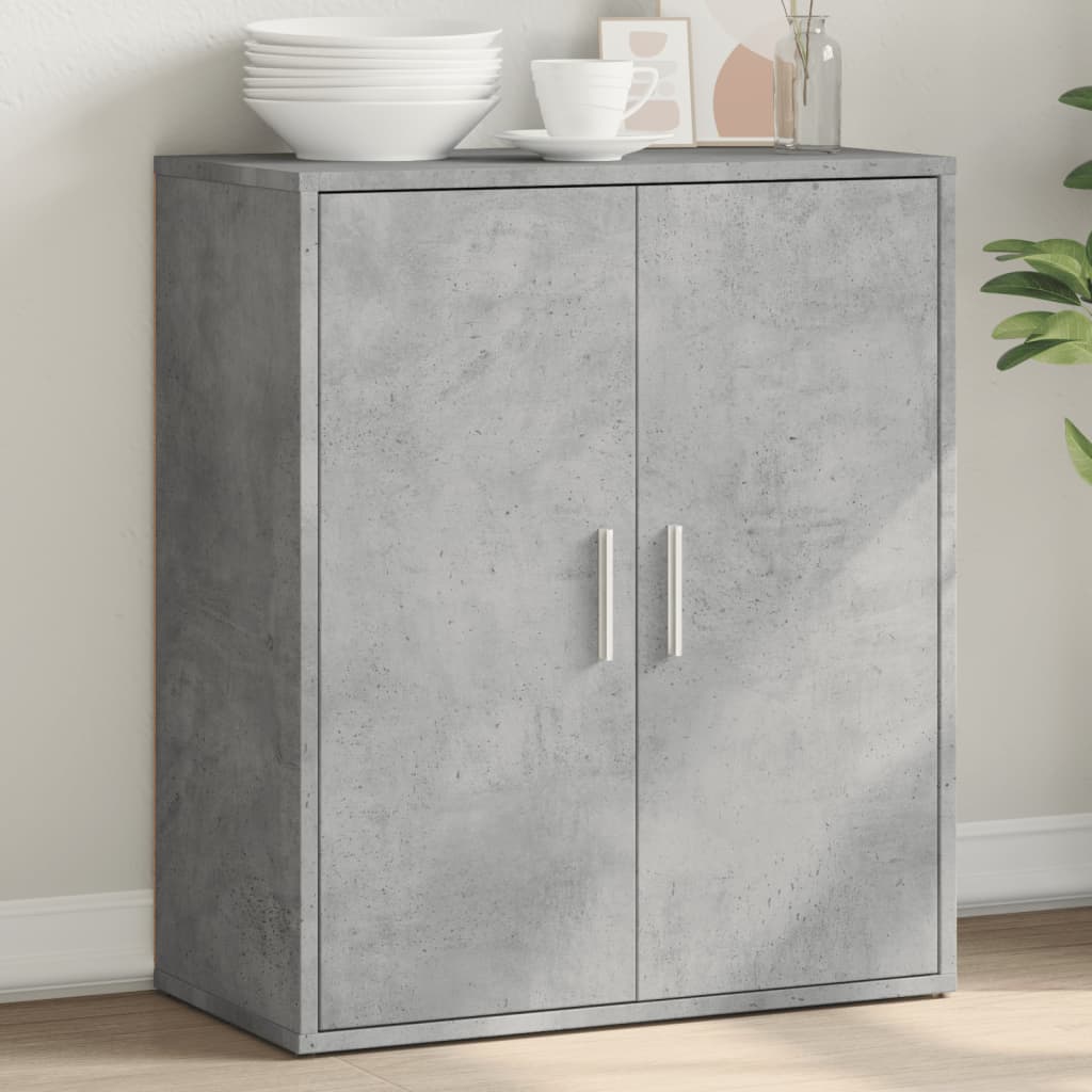 vidaXL Szafka, szarość betonu, 60x31x70 cm, materiał drewnopochodny