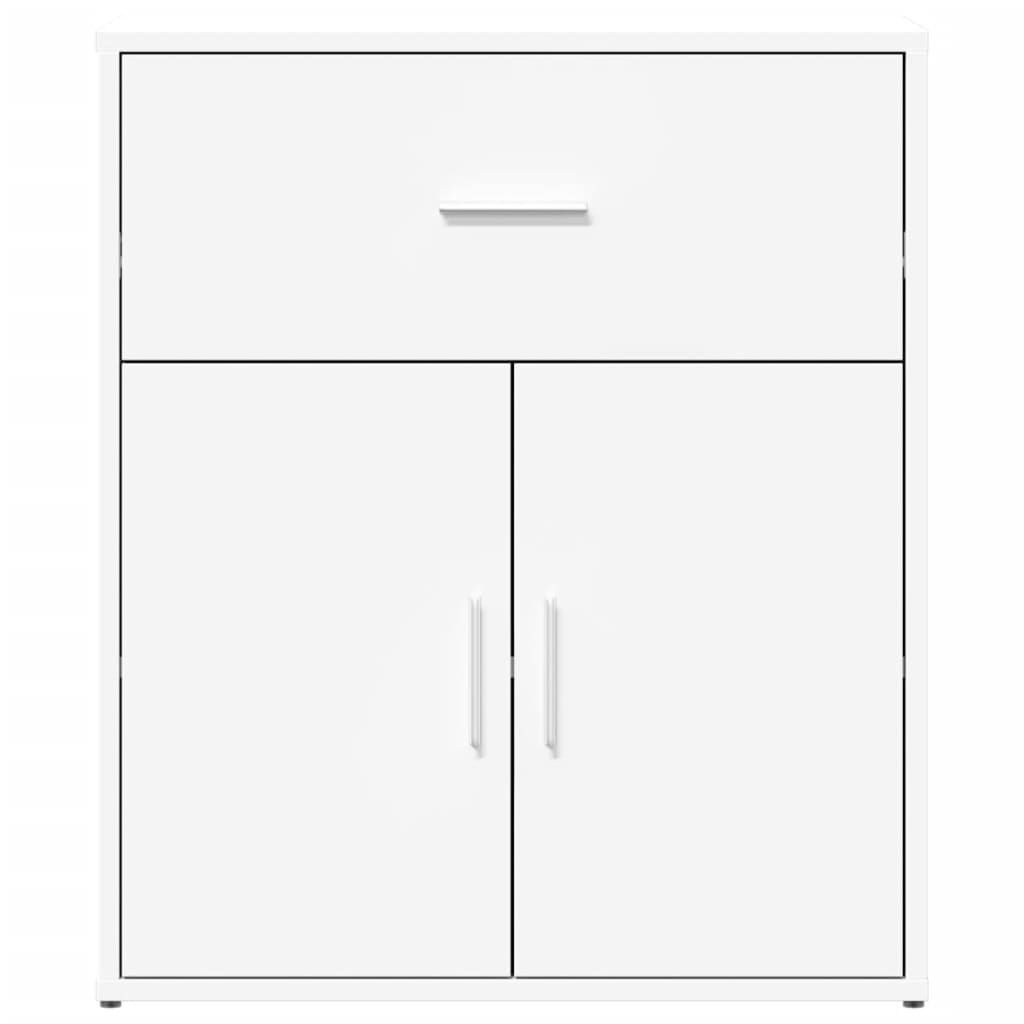 vidaXL Szafka, biała, 60x31x70 cm, materiał drewnopochodny
