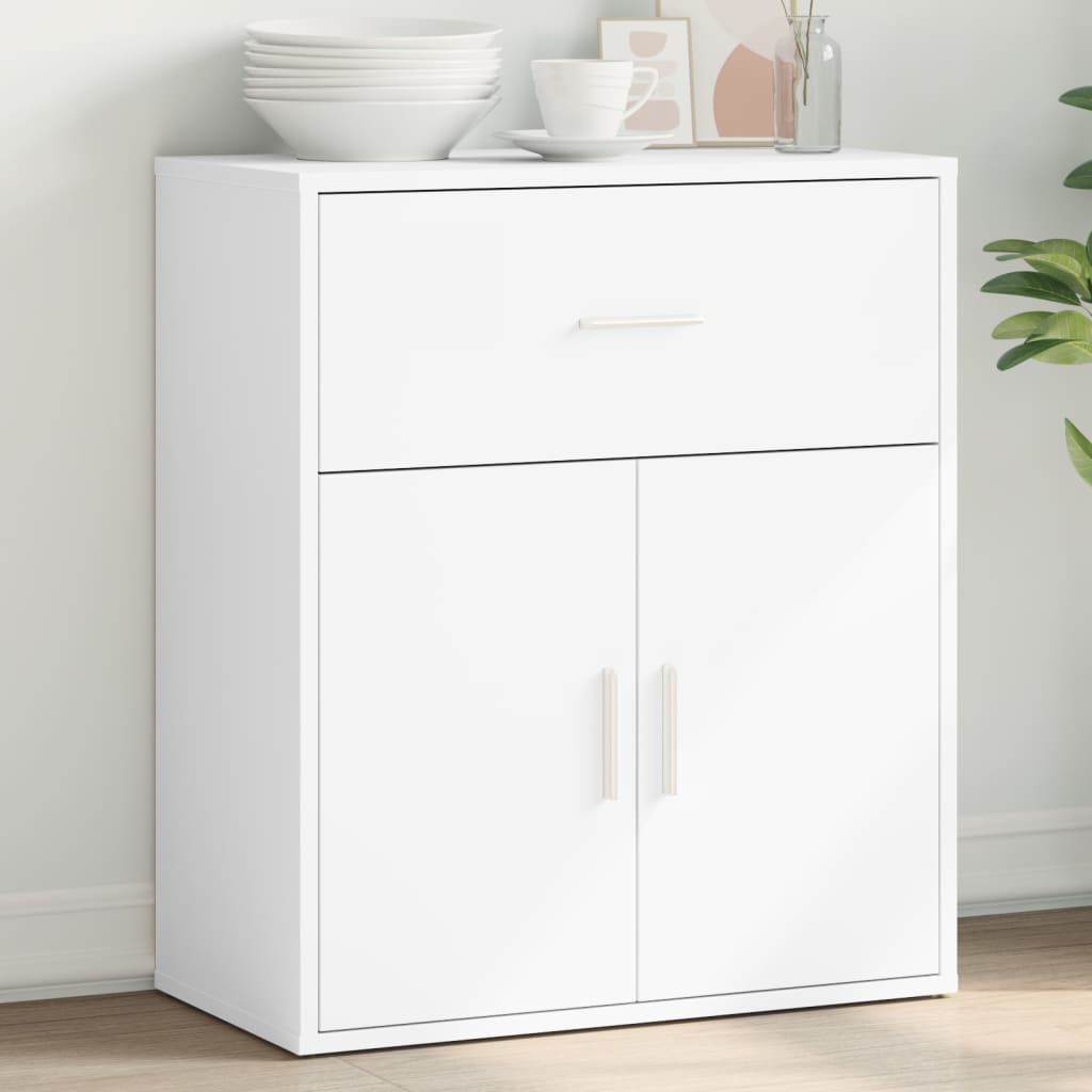 vidaXL Szafka, biała, 60x31x70 cm, materiał drewnopochodny