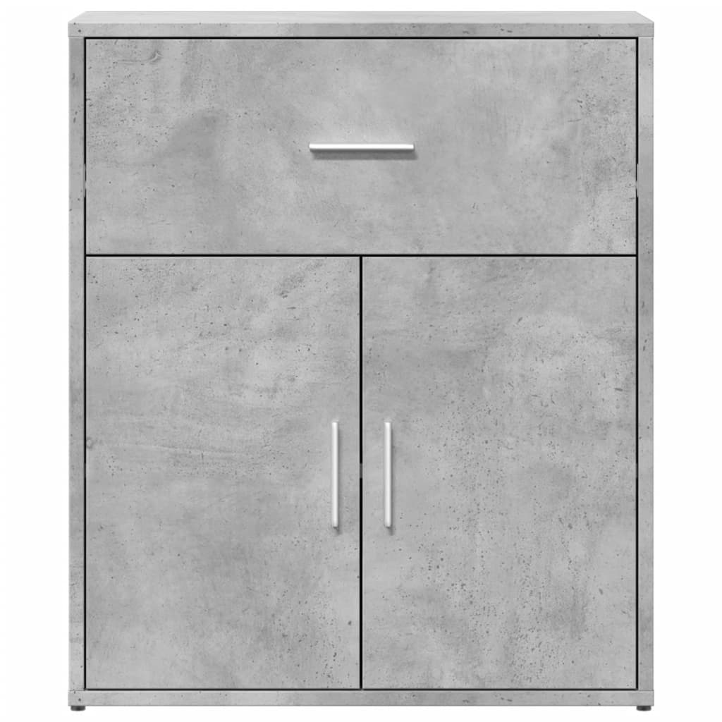 vidaXL Szafka, szarość betonu, 60x31x70 cm, materiał drewnopochodny