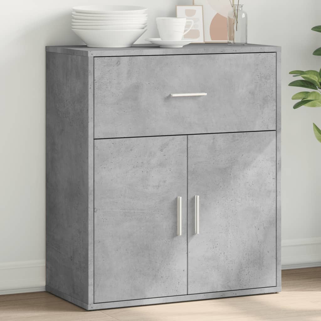 vidaXL Szafka, szarość betonu, 60x31x70 cm, materiał drewnopochodny