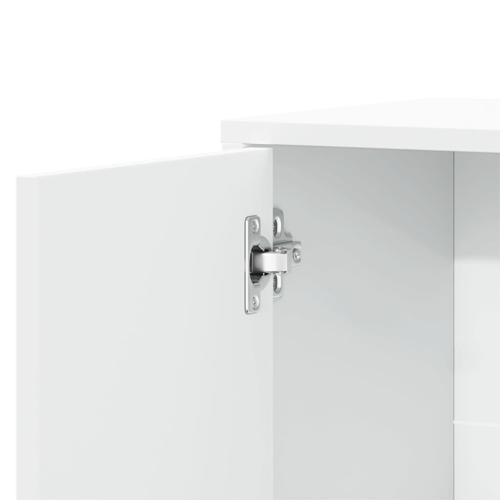 vidaXL Szafka, biała, 60x31x70 cm, materiał drewnopochodny