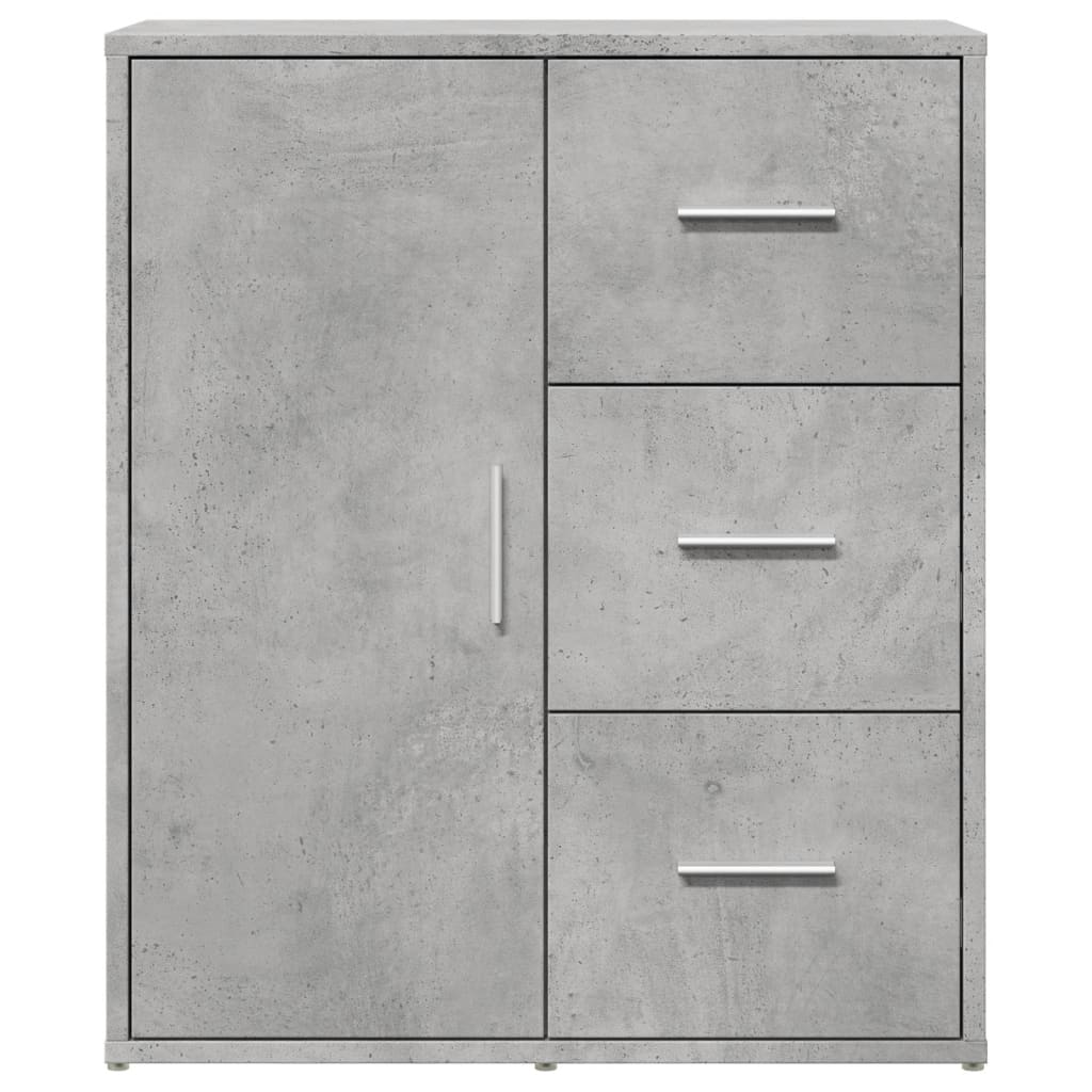 vidaXL Szafka, szarość betonu, 60x31x70 cm, materiał drewnopochodny