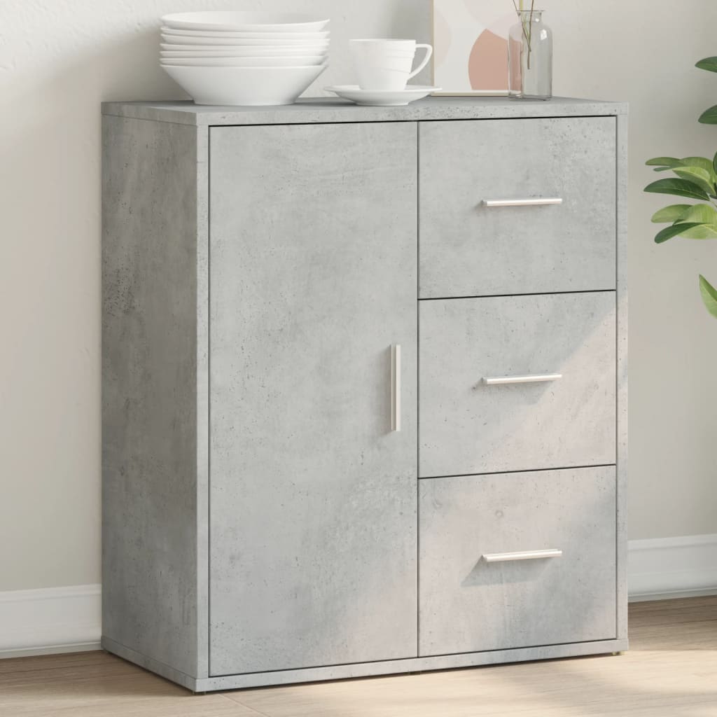 vidaXL Szafka, szarość betonu, 60x31x70 cm, materiał drewnopochodny