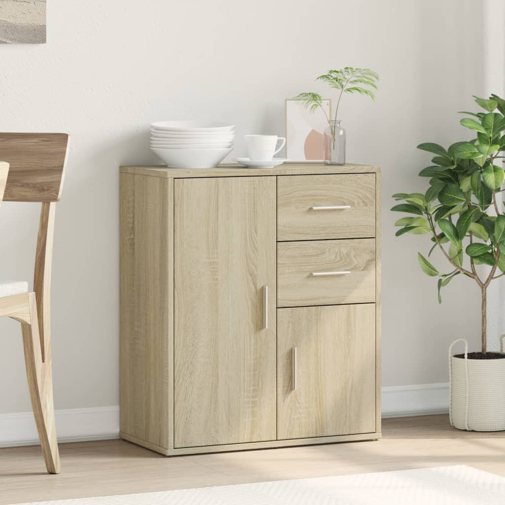 vidaXL Szafka, dąb sonoma, 60x31x70 cm, materiał drewnopochodny