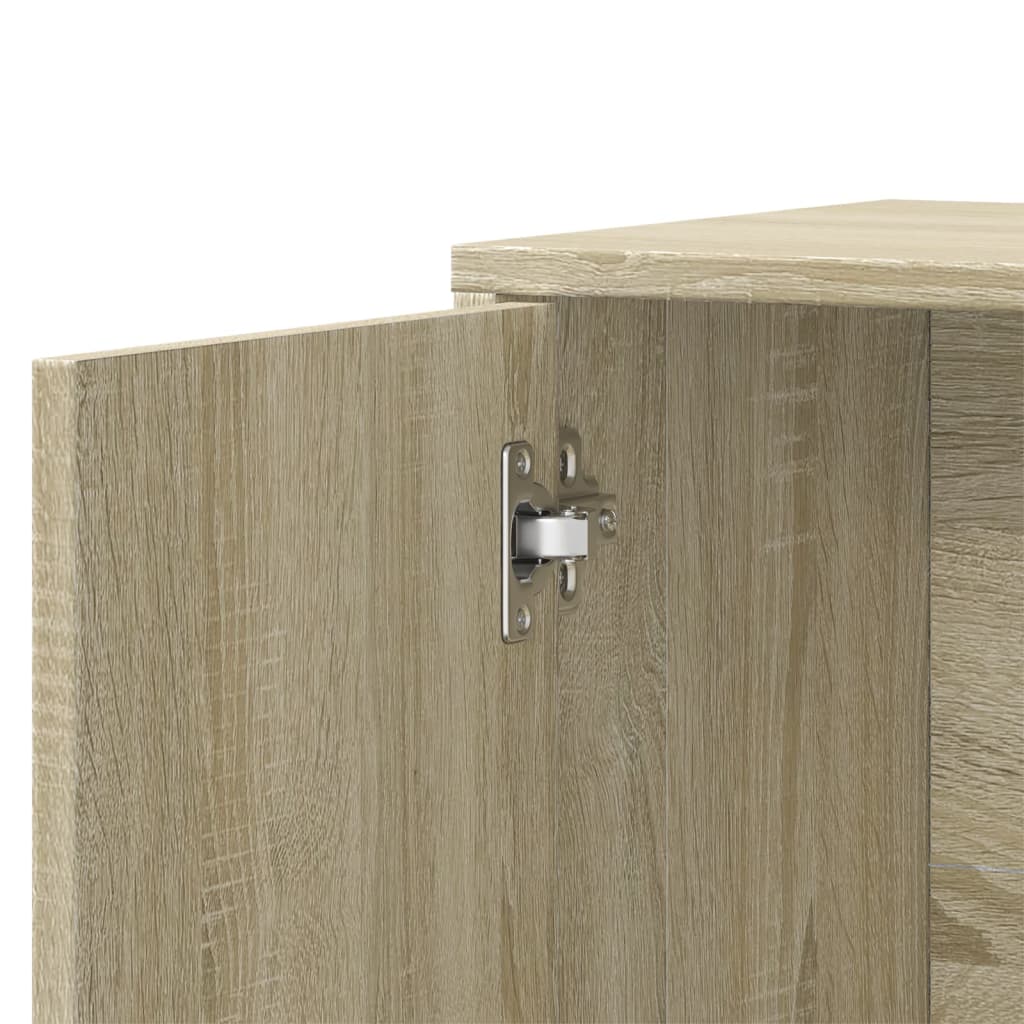 vidaXL Szafka, dąb sonoma, 60x31x70 cm, materiał drewnopochodny