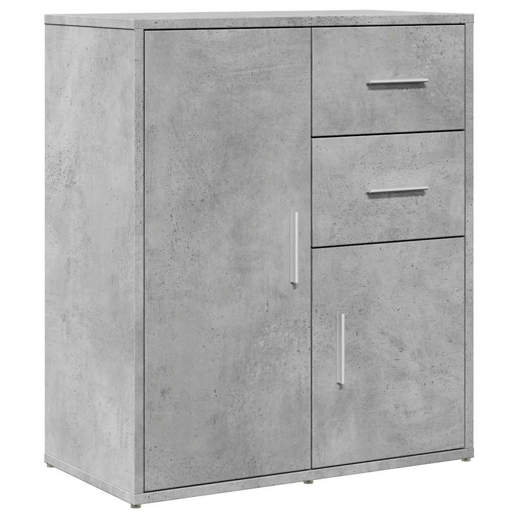 vidaXL Szafka, szarość betonu, 60x31x70 cm, materiał drewnopochodny