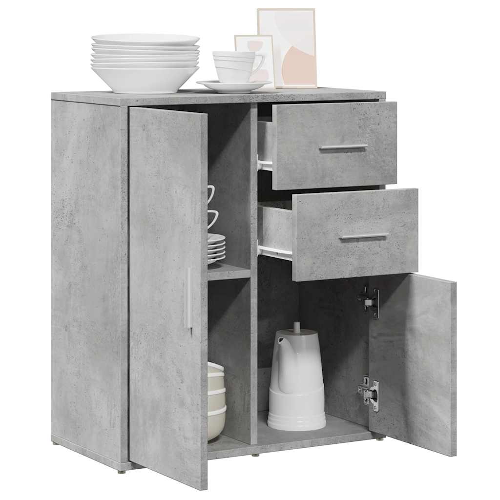 vidaXL Szafka, szarość betonu, 60x31x70 cm, materiał drewnopochodny