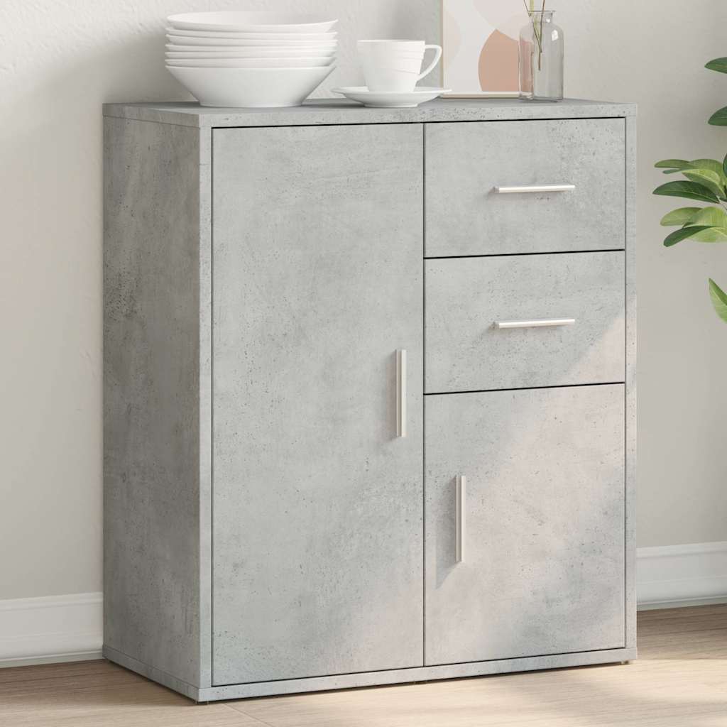 vidaXL Szafka, szarość betonu, 60x31x70 cm, materiał drewnopochodny
