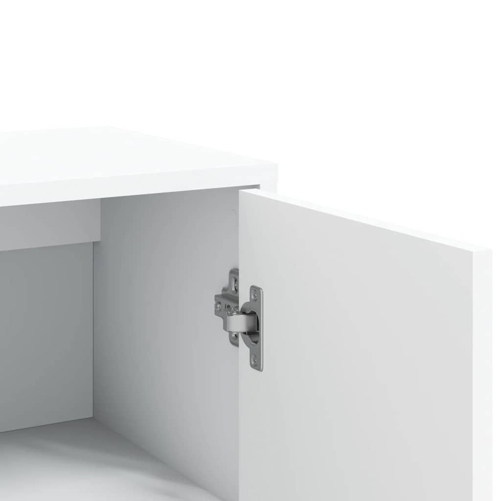 vidaXL Szafka, biała, 60x31x84 cm, materiał drewnopochodny