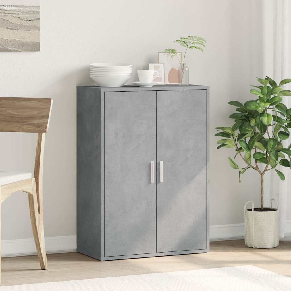 vidaXL Szafka, szarość betonu, 60x31x84 cm, materiał drewnopochodny