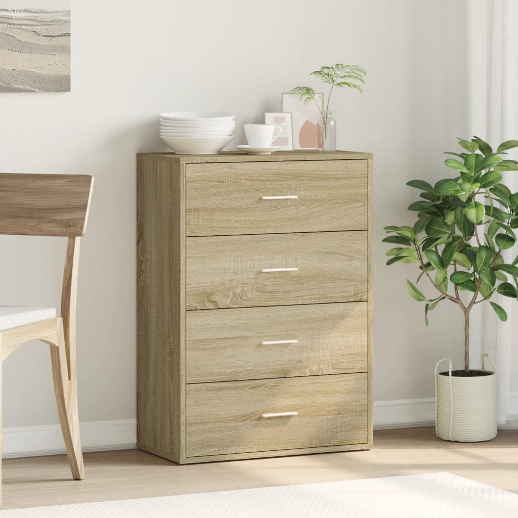 vidaXL Szafka, dąb sonoma, 60x31x84 cm, materiał drewnopochodny